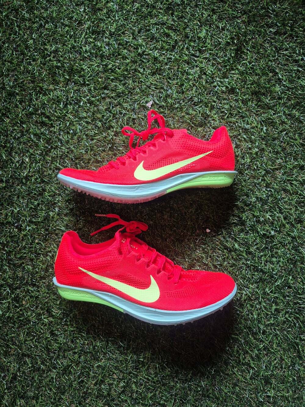 Nike ZoomX Dragonfly 2 Bright Crimson Lime Blast Track Spikes FD8413-600